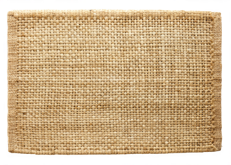 Jute placemat  isolated on white background