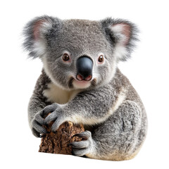 Naklejka premium Koala isolated on transparent background.