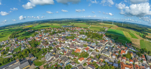 Blick über die Weißenburger Alb in Mittelfranken bei Langenaltheim