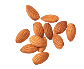 Stock photo of almonds on a black background healthy snack raw almonds whole almonds organic almonds almond nuts