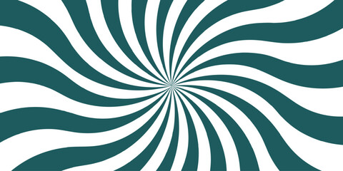 Abstract explosion with Sun ray radial beam sunrise. Funky ray elements, circle motifs. Sunset light retro design. white and blue twisted swirl. Spiral radial striped backdrop design.