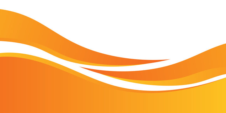 orange and white business wave banner background. eps 10