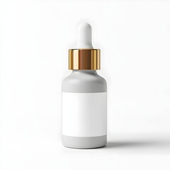 Luxurious matte glass serum bottle showcasing elegance and sophistication for skincare routines