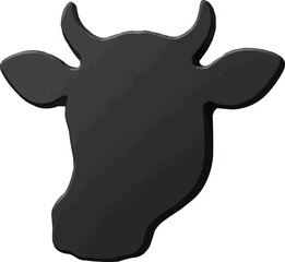  Silhouette Cow Head