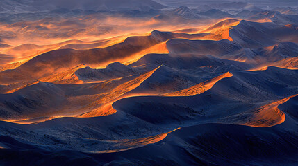 Desert landscape background. Sand dunes.