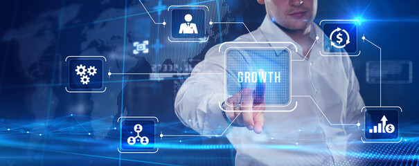 Business Growth Concept. Development to success and motivation.