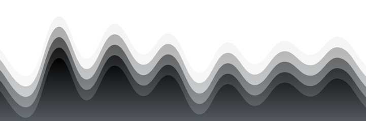 Abstract Black and White Zigzag Wave Background