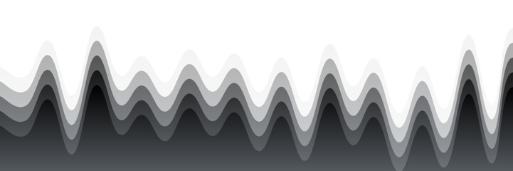 Sharp Peak Waveform Abstract Art