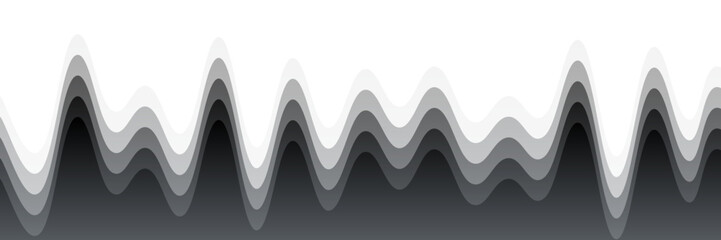 Sharp Peak Waveform Abstract Art