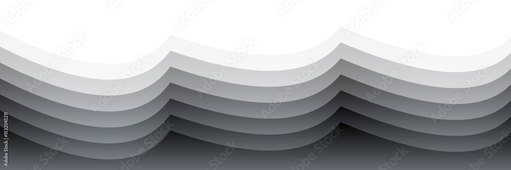 Poster layered wave pattern – abstract depth and texture