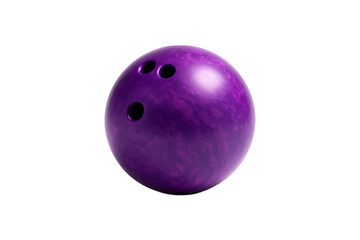 Purple bowling ball isolated on white background