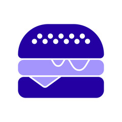 Icon a burger, isolated against a clean background.