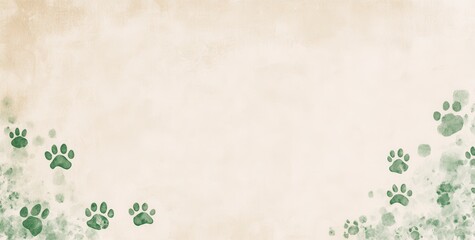 green floral background