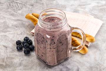 Blueberry milkshake sweet dessert drink