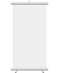 White Roll Up Banner Stand