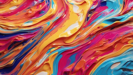 Fototapeta premium Vibrant 3D Art Composition