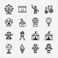 set of icons for wedding