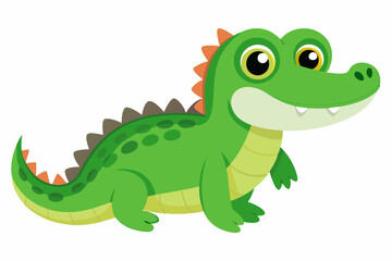 Cute cartoon lynx character with big green eyes and fluffy tail, illustrated in a vibrant and friendly style. Perfect for children's books, educational materials.