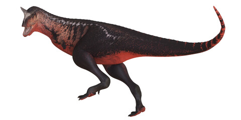 Majungasaurus dinosaur in a dynamic stance