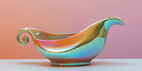 a decorative handle, set against a soft gradient background 