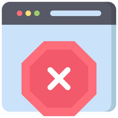 Fototapeta premium Ad Blocker Icon