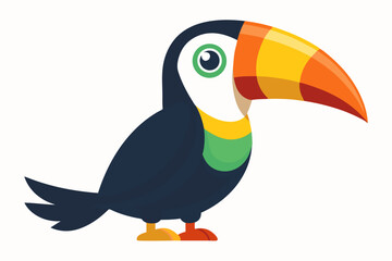 Cute cartoon lynx character with big green eyes and fluffy tail, illustrated in a vibrant and friendly style. Perfect for children's books, educational materials.