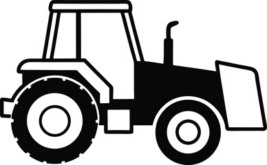 vector illustration of a tractor 