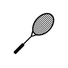 badminton racket and ball