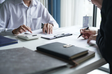 Business People Meeting Design Ideas professional investor working new start up project. Concept. business planning in office