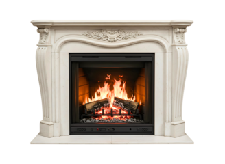 Majestic indian peacock displaying feathers isolated on transparent background
