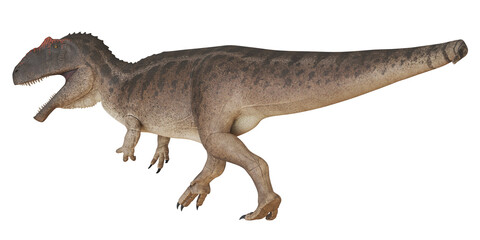 Majestic Carnotaurus in a dynamic side profile