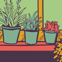 flowers in a pot
