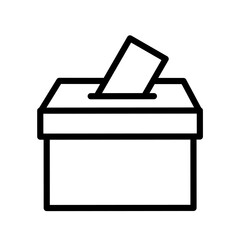 Election Box icon vector on white background