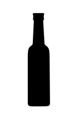 vector illustration of glass bottle with trendy design