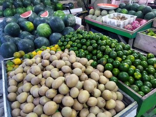 Fruits at the roadside shop.