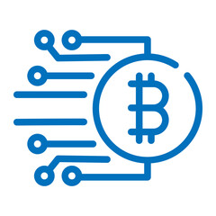 cryptocurrency circuit icon