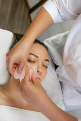 Gua Sha Facial Massage with Rose Quartz Tools – Relaxing Beauty Treatment for Skin Lifting and Toning at Spa