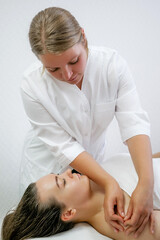 Buccal Massage Technique Performed by Professional Therapist – Natural Facial Sculpting and Anti-Aging Procedure at Spa