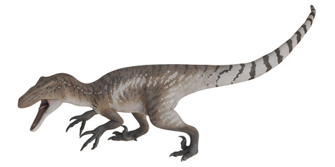Realistic dinosaur model in dynamic pose