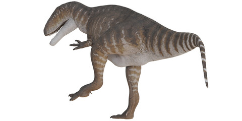 Detailed model of a prehistoric dinosaur.