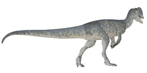 Majestic dinosaur on the move