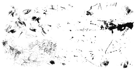 Obraz premium Black grunge effect on white background. Scratched dotted texture. Vector dust texture overlay grunge effect abstract background.