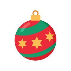 Christmas ornament ball vector illustration