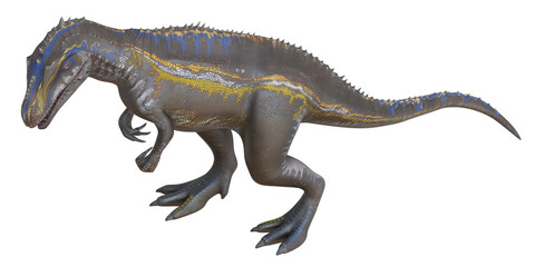 Realistic Ceratosaurus dinosaur illustration