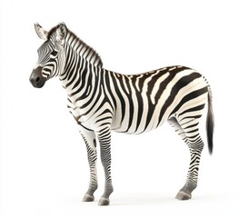 Fototapeta premium zebra isolated on white