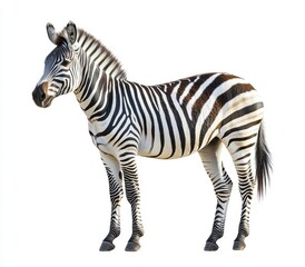 Obraz premium zebra isolated on white