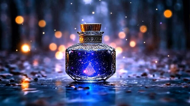 Mystical Potion in Enchanted Forest