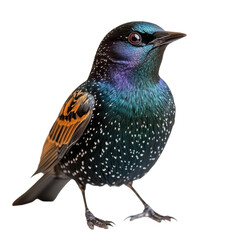 Obraz premium Starling isolated on transparent background.