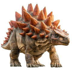 Fototapeta premium Stegosaurus isolated on transparent background.