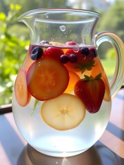 Sunlit Refreshment: Infused Waters of Summer